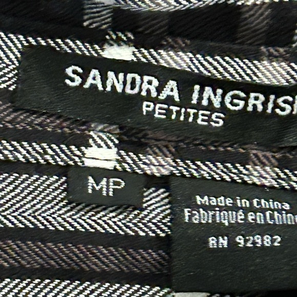 NWT UpCycled Graphic Flannel Jack Skeleton Graphic Flannel Size Petite Medium - Picture 7 of 9